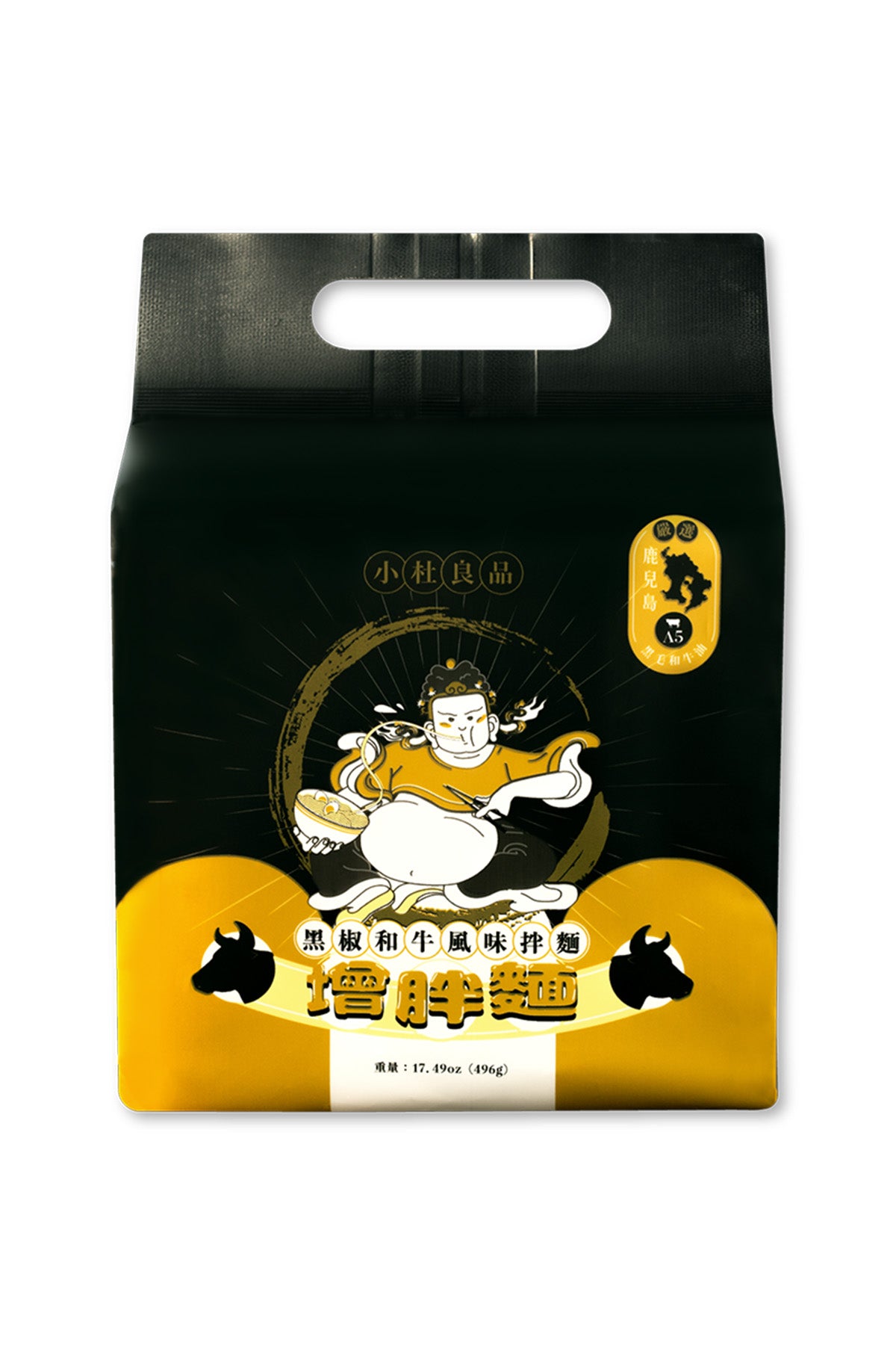 全球首賣 小杜良品 ⿊椒和⽜⾵味拌麵 (增胖麵)