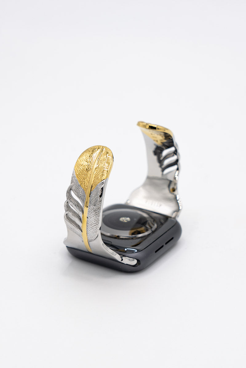 【Apple Watch Bangle】Feather Gold Tip