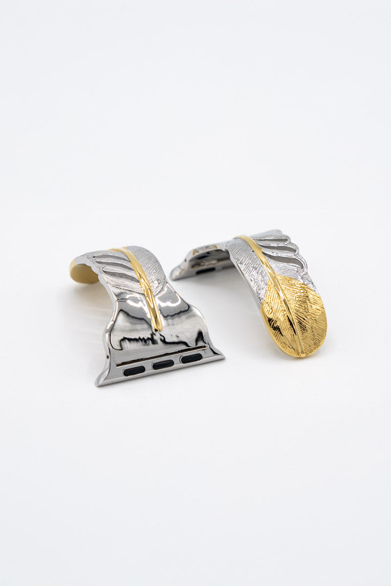 【Apple Watch Bangle】Feather Gold Tip
