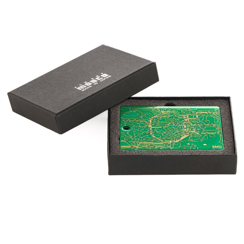 【全球免運】大阪製 專利技術 東京鑯路路線圖電路板 Card Case