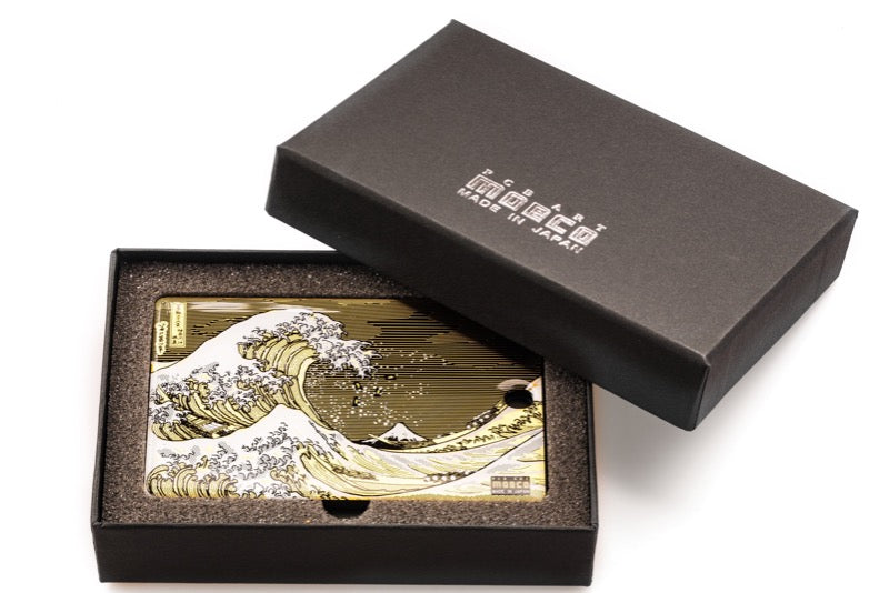 【全球免運】大阪製 專利技術 神奈川沖浪裏電路板 Card Case