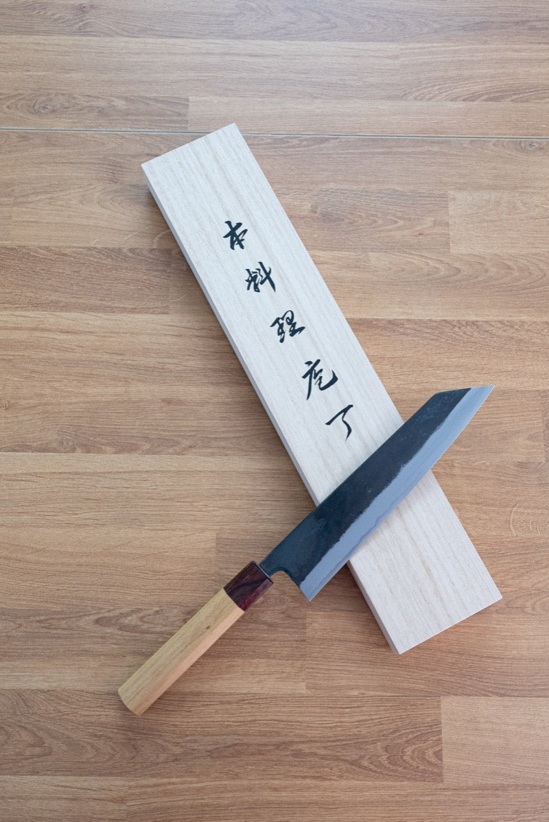 🛒 免運之選 🛒 【桐木箱包裝】黑打包丁青鋼210mm八角欅木柄