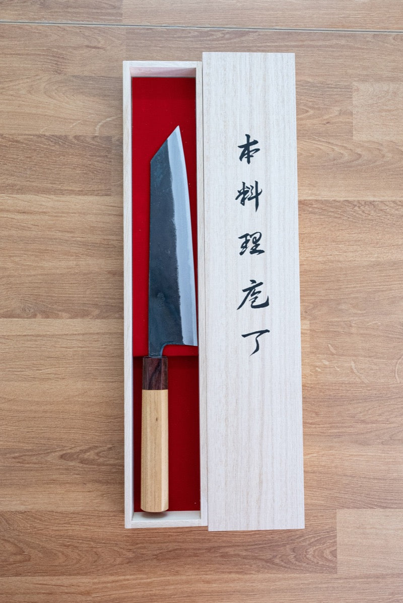 🛒 免運之選 🛒 【桐木箱包裝】黑打包丁青鋼210mm八角欅木柄