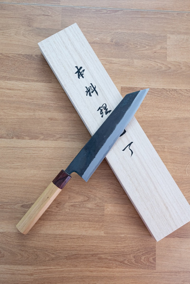 🛒 免運之選 🛒 【桐木箱包裝】黑打包丁青鋼210mm八角欅木柄