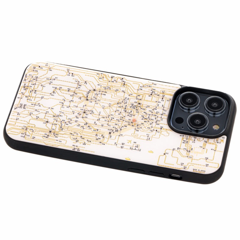 【全球免運】大阪製 專利技術 東京鑯路路線圖電路板 iPhone Case