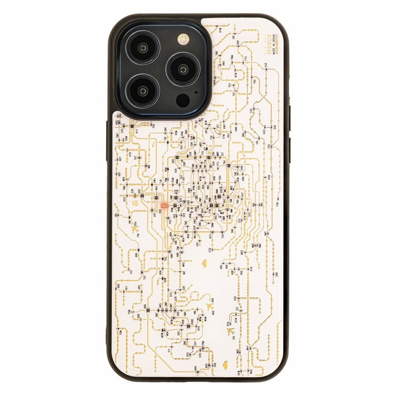 【全球免運】大阪製 專利技術 關西鑯路路線圖電路板 iPhone Case