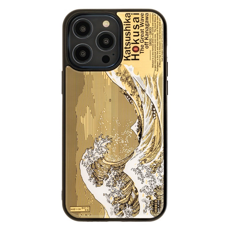 【全球免運】大阪製 專利技術 神奈川沖浪裏電路板 iPhone Case