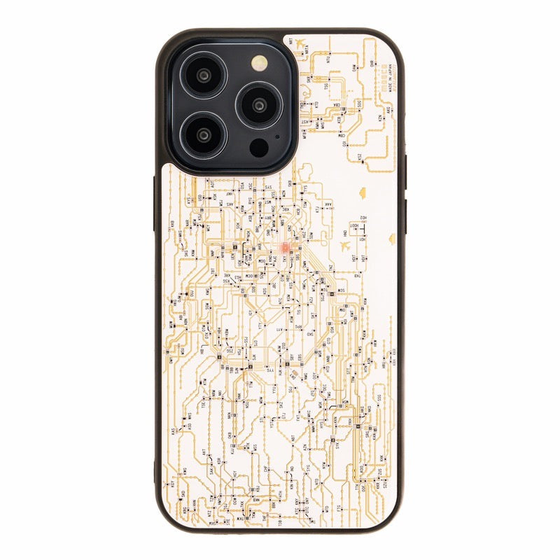 【全球免運】大阪製 專利技術 東京鑯路路線圖電路板 iPhone Case
