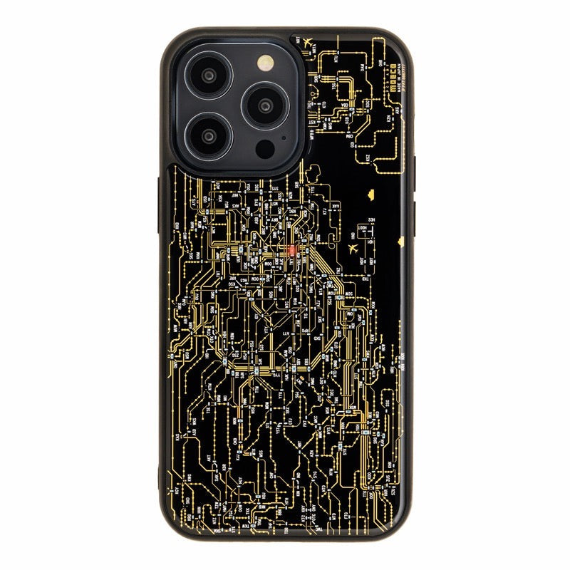 【全球免運】大阪製 專利技術 東京鑯路路線圖電路板 iPhone Case