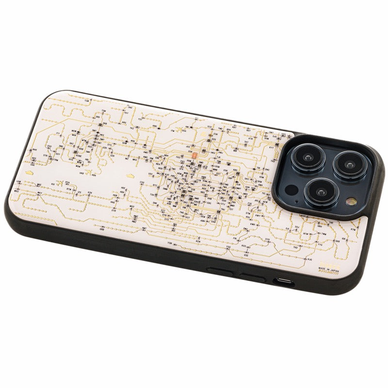 【全球免運】大阪製 專利技術 關西鑯路路線圖電路板 iPhone Case