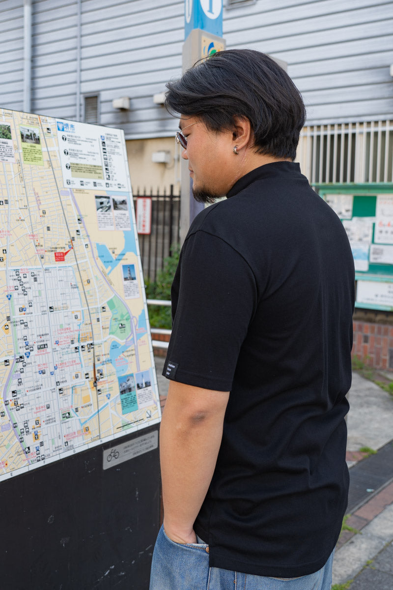 日本製 超跣水 Mock Neck Tee / T-shirt