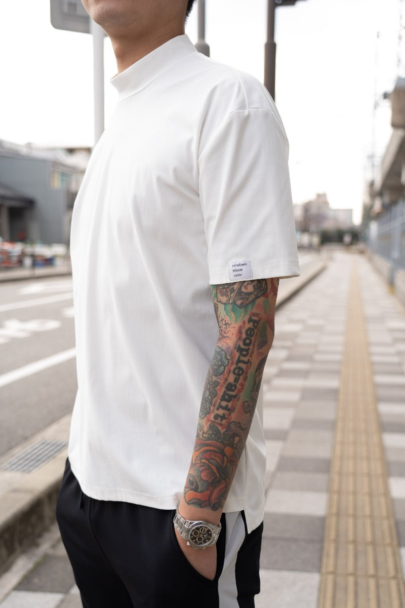 日本製 超跣水 Mock Neck Tee / T-shirt