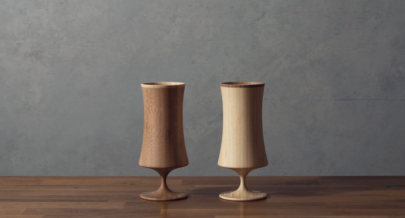 竹製 啤酒杯 大碼套装 Beer Vessel Knight L Pair set