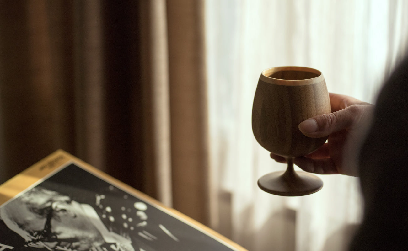 竹製 红酒 白蘭杯 套装 Brandy Vessel Pair Set