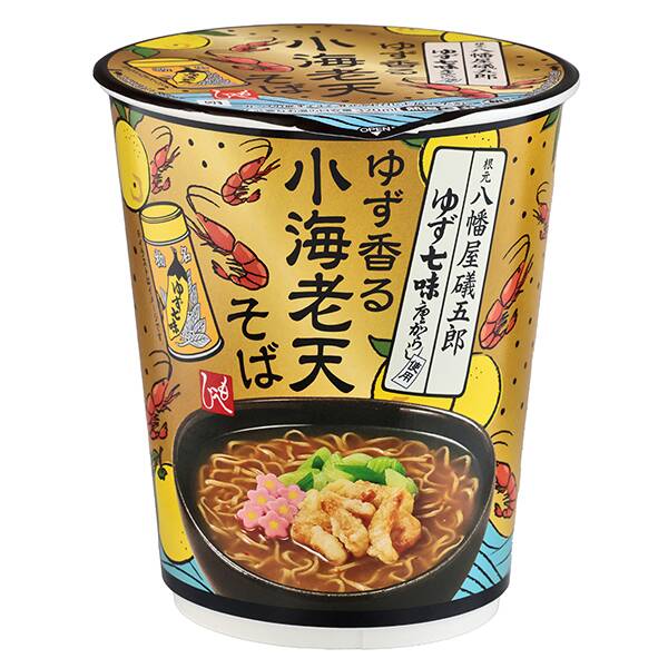 八幡屋礒五郎柚子七味粉 柚香蝦天婦羅蕎麥杯麵