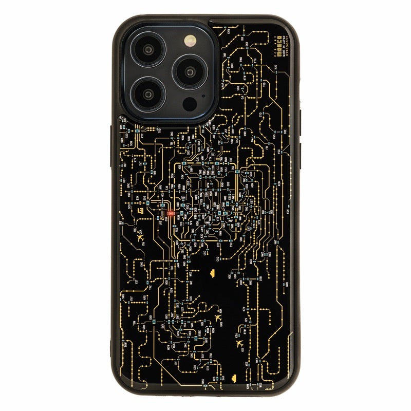 【全球免運】大阪製 專利技術 關西鑯路路線圖電路板 iPhone Case